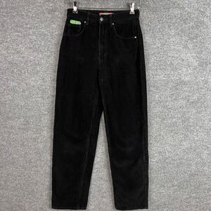 Empyre Black Corduroy Tori Straight Leg Pants High Waisted Womens Size 0